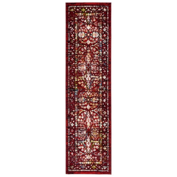 SAFAVIEH Amsterdam Margery Traditional Runner Rug, Red, 2'3" x 8'