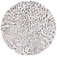 thumbnail image 1 of SAFAVIEH Amsterdam Ruby Animal Area Rug, Ivory/Blush, 6'7" x 6'7" Round, 1 of 8