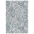 thumbnail image 1 of SAFAVIEH Amsterdam Ruby Animal Area Rug, Ivory/Teal, 3' x 5', 1 of 8