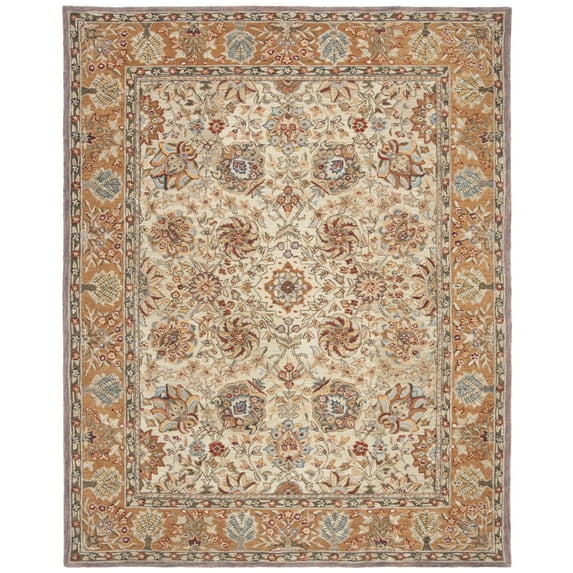 SAFAVIEH Anatolia AN521A Handmade Green / Gold Rug