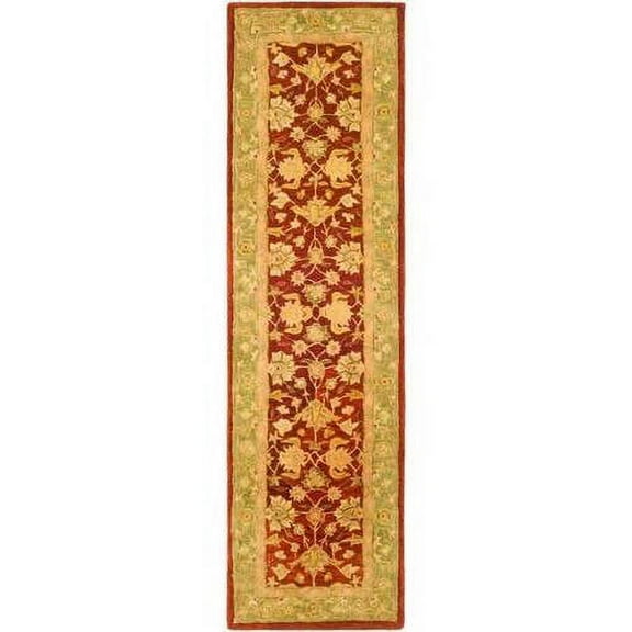 SAFAVIEH Anatolia AN522D Handmade Red / Moss Rug