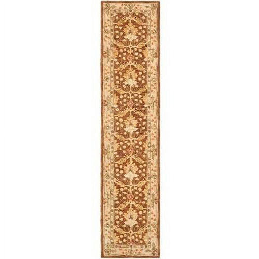 Handmade Brown Wool Tufted Runner Rug 2'3" x 12'
