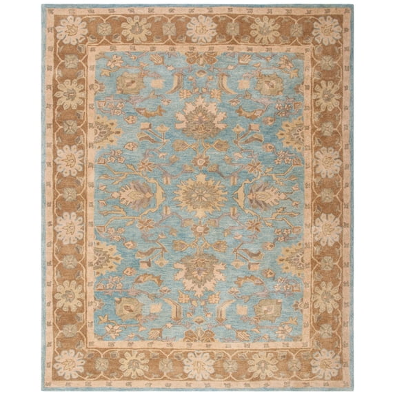 SAFAVIEH Anatolia AN585D Handmade Light Blue / Taupe Rug