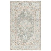 SAFAVIEH Anatolia Bryon Medallion Area Rug, Gray/Rust, 5' x 8'