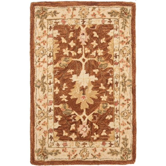 SAFAVIEH Anatolia Carley Traditional Wool Area Rug, Brown, 3' x 5'