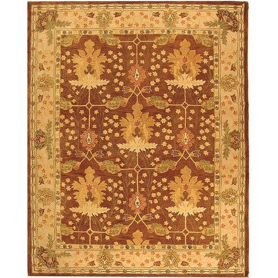 SAFAVIEH Anatolia Carley Traditional Wool Area Rug, Ivory, 9' x 12'