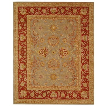 SAFAVIEH Anatolia Dexter Floral Area Rug, Grey/Red, 6' x 9'