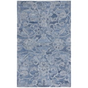 SAFAVIEH Anatolia Jamaar Floral Area Rug, Blue/Grey, 6' x 9'