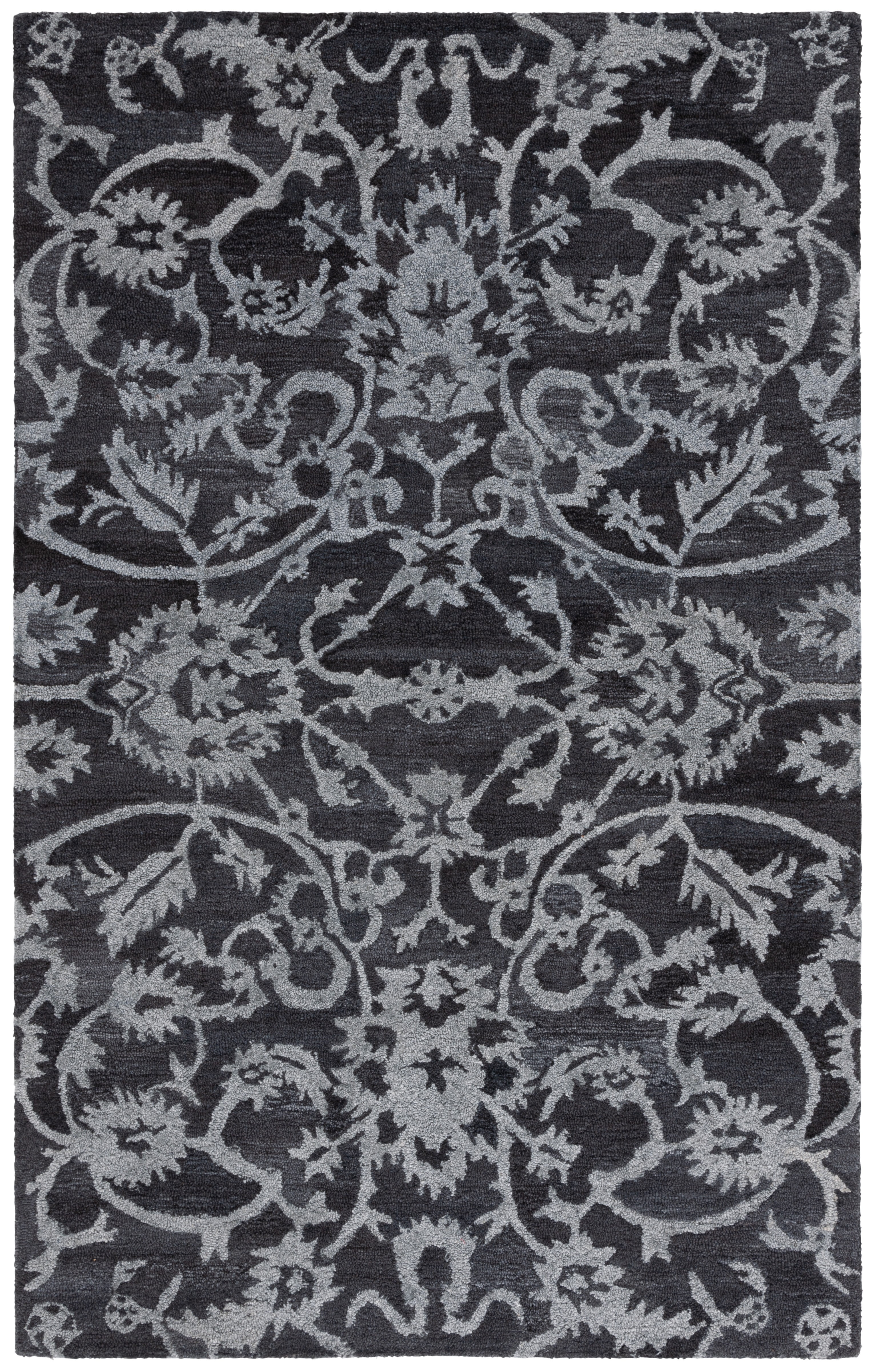 SAFAVIEH Anatolia Jamaar Floral Area Rug, Grey, 4' x 6'