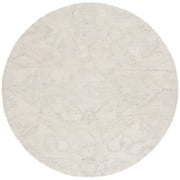 SAFAVIEH Anatolia Jamaar Floral Area Rug, Ivory, 6' x 6' Round