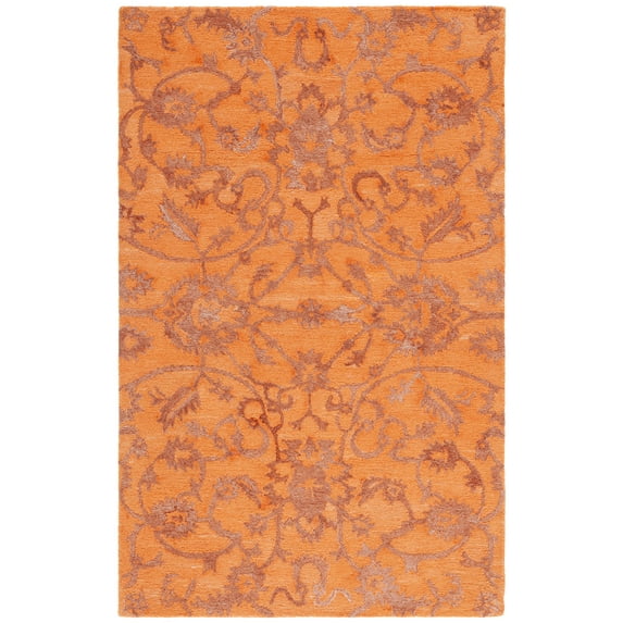 SAFAVIEH Anatolia Jamaar Floral Area Rug, Rust, 3' x 5'