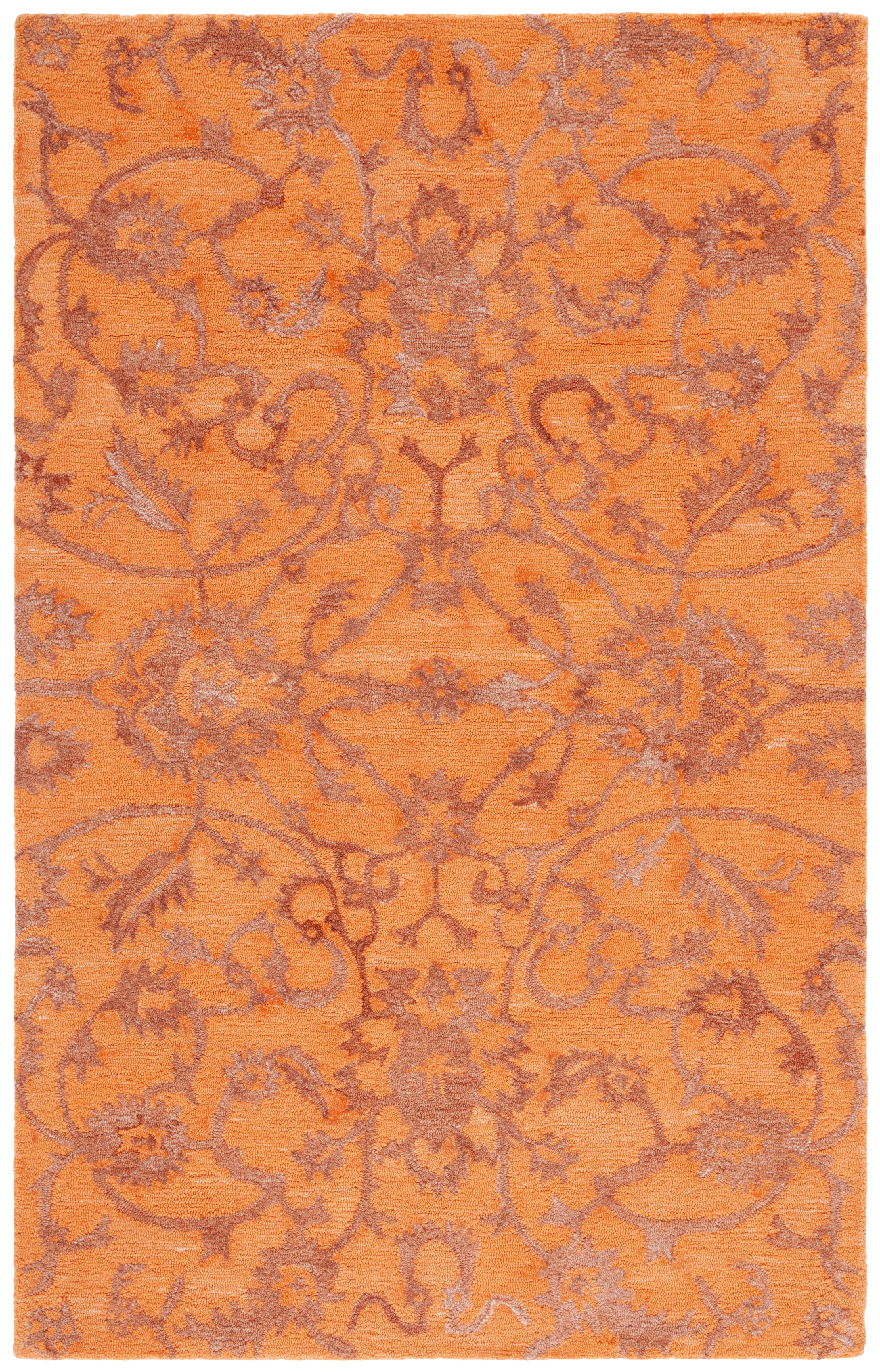 SAFAVIEH Anatolia Jamaar Floral Area Rug, Rust, 4' x 6'