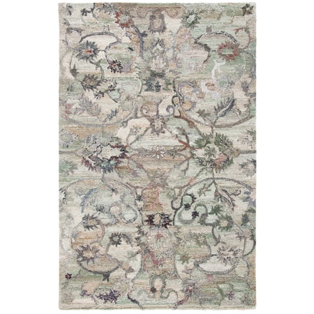 SAFAVIEH Anatolia Jamaar Floral Area Rug, Sage/Beige, 2'3" x 4'