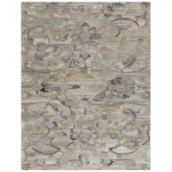 SAFAVIEH Anatolia Jamaar Floral Area Rug, Sage/Beige, 8' x 10'