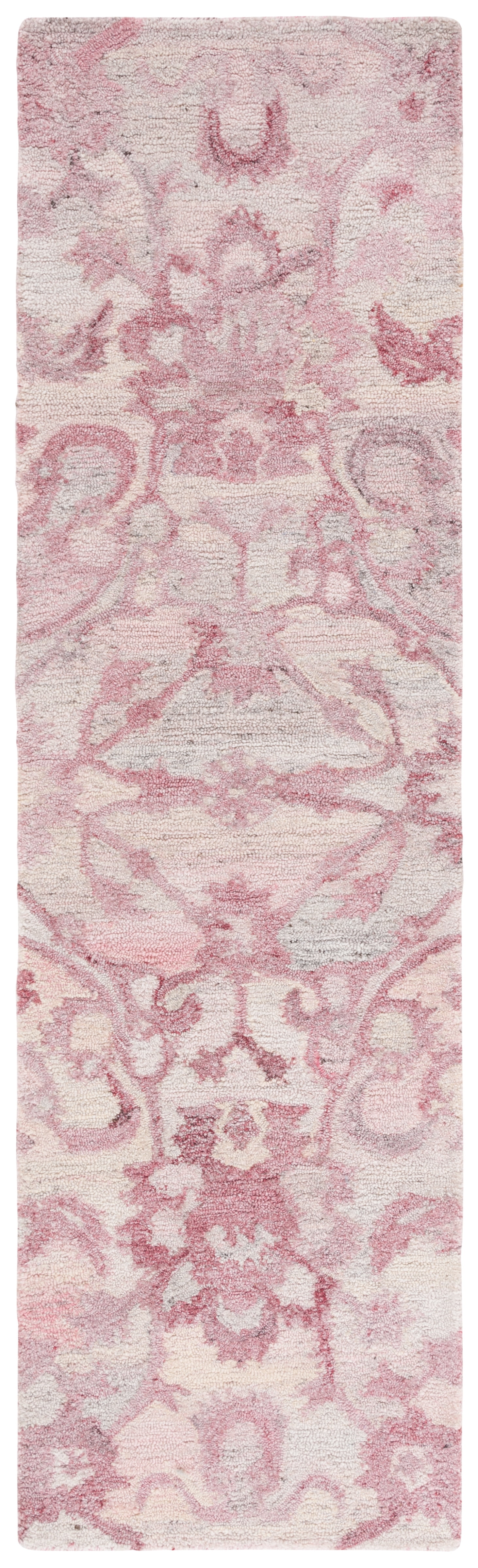 SAFAVIEH Anatolia Jamaar Floral Runner Rug, Light Pink, 2'3" x 8'