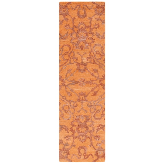 SAFAVIEH Anatolia Jamaar Floral Runner Rug, Rust, 2'3" x 8'
