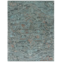 SAFAVIEH Anatolia Kimberly Distressed Area Rug, Teal/Brown, 8' x 10'
