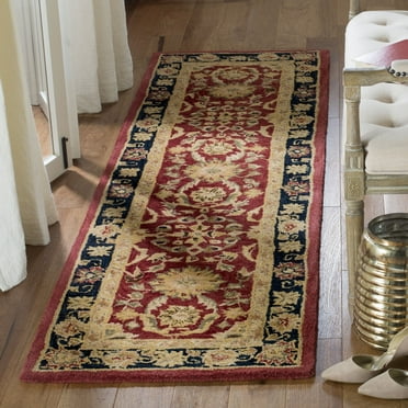 SAFAVIEH Anatolia Nathan Floral Runner Rug, Red/Navy, 2'3" x 8'