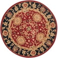 thumbnail image 1 of SAFAVIEH Anatolia Nathan Traditional Wool Area Rug, Red/Navy, 4' x 4' Round, 1 of 4