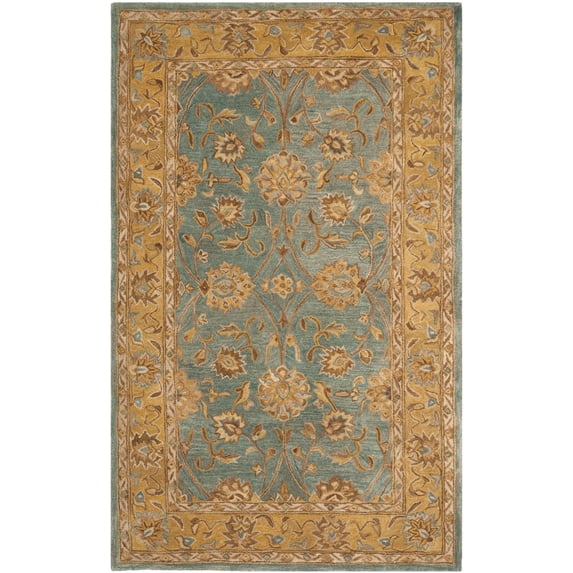 SAFAVIEH Anatolia Sally Floral Area Rug, Blue/Green, 4' x 6'
