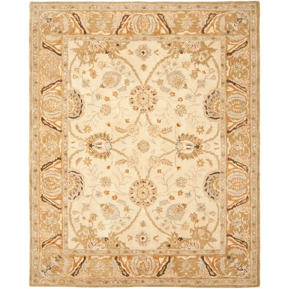 SAFAVIEH Anatolia Sharon Floral Area Rug, Silver/Light Brown, 2' x 3'