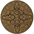 thumbnail image 1 of SAFAVIEH Anatolia Sharyl Traditional Wool Area Rug, Dark Brown/Gold, 4' x 4' Round, 1 of 6
