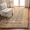 thumbnail image 1 of SAFAVIEH Anatolia Sophia Floral Wool Area Rug, Teal Blue/Taupe, 12' x 18', 1 of 6