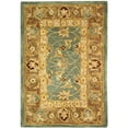 thumbnail image 1 of SAFAVIEH Anatolia Sophia Floral Wool Area Rug, Teal Blue/Taupe, 2' x 3', 1 of 10