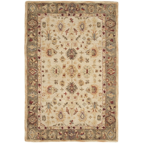 SAFAVIEH Anatolia Stacy Floral Area Rug, Ivory, 5' x 8'