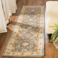 thumbnail image 1 of SAFAVIEH Anatolia Stephen Traditional Wool Runner Rug, Light Blue/Ivory, 2'3" x 10', 1 of 9