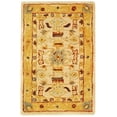 thumbnail image 1 of SAFAVIEH Anatolia Stewart Traditional Wool Area Rug, Ivory/Gold, 2' x 3', 1 of 5