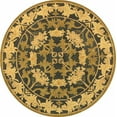 thumbnail image 1 of SAFAVIEH Anatolia Susan Floral Wool Area Rug, Navy/Sage, 4' x 4' Round, 1 of 3