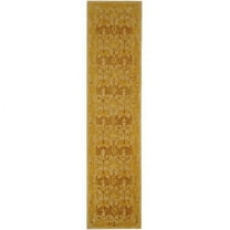 SAFAVIEH Anatolia Susan Floral Wool Runner Rug, Beige/Gold, 2'3" x 10'