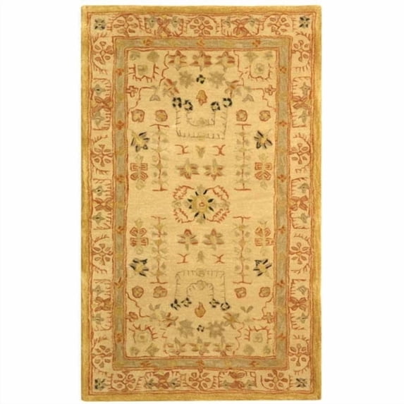 SAFAVIEH Anatolia Tamsen Floral Area Rug, Sand, 4' x 6'
