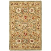 SAFAVIEH Anatolia Trinity Floral Wool Area Rug, Brown/Ivory, 2' x 3'