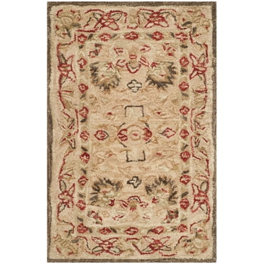 SAFAVIEH Anatolia Venice Traditional Wool Area Rug, Beige, 2' x 3'