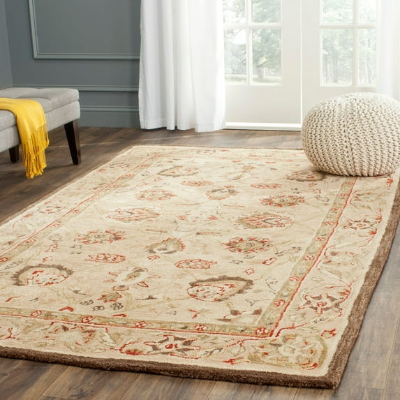 SAFAVIEH Anatolia Venice Traditional Wool Area Rug, Beige, 4' x 6'