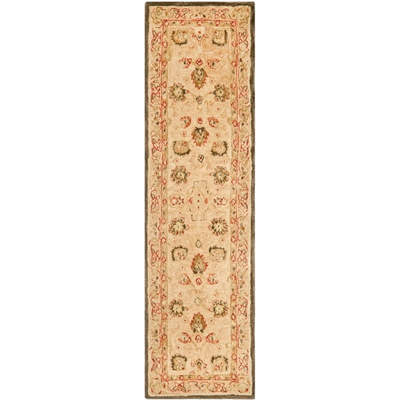 SAFAVIEH Anatolia Venice Traditional Wool Runner Rug, Beige, 2'3" x 16'
