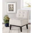 thumbnail image 1 of SAFAVIEH Angel Tufted Armless Club Chair Beige, 1 of 7