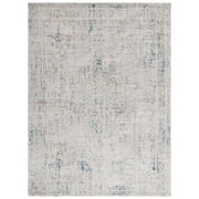 SAFAVIEH Antique Patina Cherlyn Distressed Polyester Area Rug, Gray/Blue, 8' x 9'6"