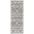 thumbnail image 1 of SAFAVIEH Antique Patina Comgan Moroccan Polyester Runner Rug, Grey/Blue, 4' x 10', 1 of 6