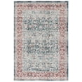 thumbnail image 1 of SAFAVIEH Antique Patina Mirabelle Distressed Polyester Area Rug, Blue/Rust, 4' x 5'7", 1 of 6