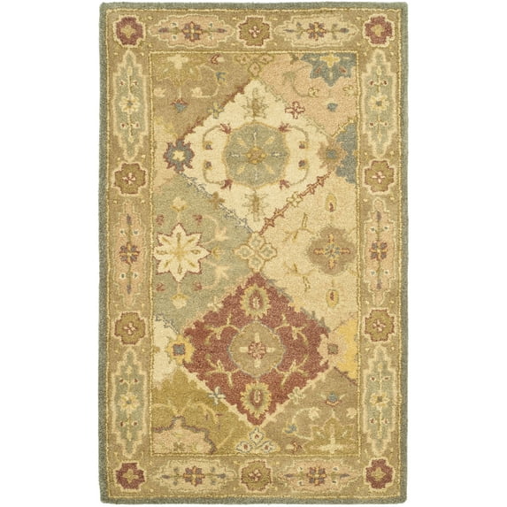 SAFAVIEH Antiquity Augustin Oriental Wool Area Rug, Multi/Beige, 3' x 5'