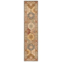 SAFAVIEH Antiquity Augustin Oriental Wool Runner Rug, Multi/Beige, 2'3" x 16'