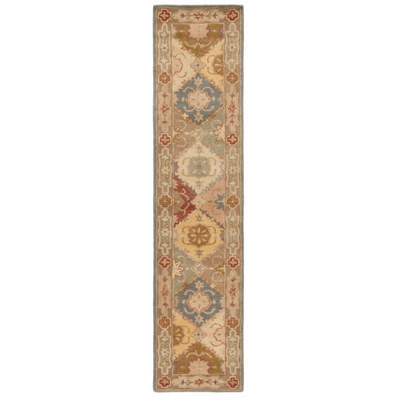 SAFAVIEH Antiquity Augustin Oriental Wool Runner Rug, Multi/Beige, 2'3" x 16'
