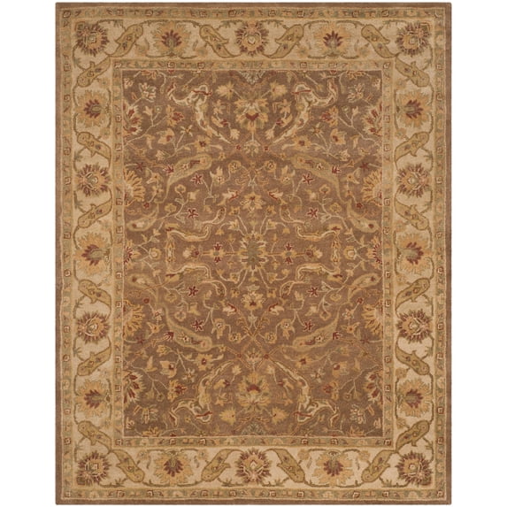 SAFAVIEH Antiquity Beaufort Traditional Floral Wool Area Rug, Brown/Gold, 11' x 15'