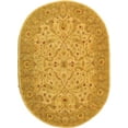 thumbnail image 1 of SAFAVIEH Antiquity Beaufort Traditional Floral Wool Area Rug, Ivory/Brown, 7'6" x 9'6" Oval, 1 of 7