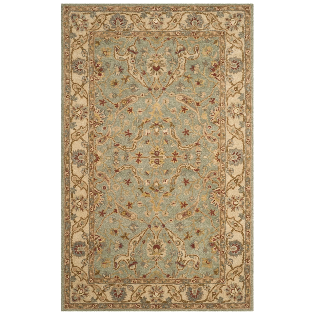 Ivory Elegance Handmade Wool 5'x8' Reversible Tufted Rug