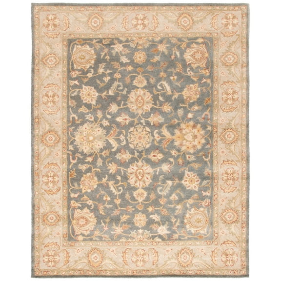 SAFAVIEH Antiquity Bethanie Traditional Wool Area Rug, Blue/Beige, 12' x 15'