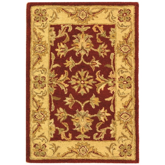 SAFAVIEH Antiquity Bethanie Traditional Wool Area Rug, Red/Gold, 2' x 3'